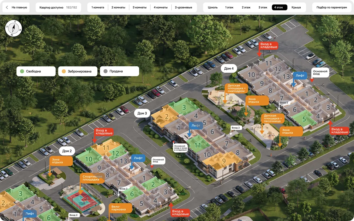 Сайт Летний Квартал — Разработать сайт для продажи квартир в новом жилом комплексе от застройщика «Тим-Групп»